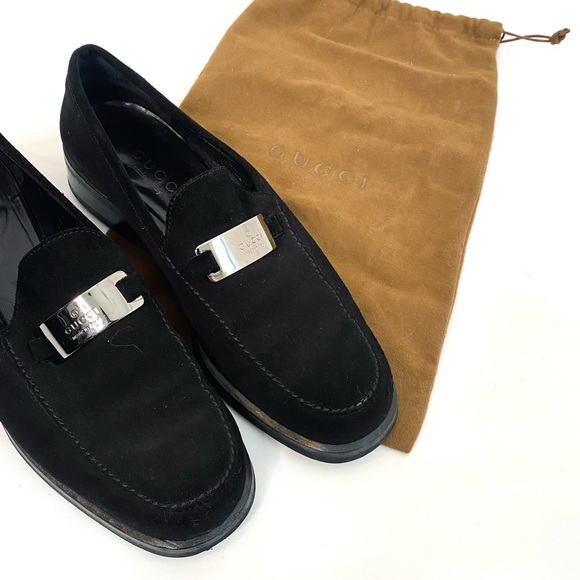 NEW Sueded Gucci Heeled Loafer | 8.5 - Picture 3 of 8